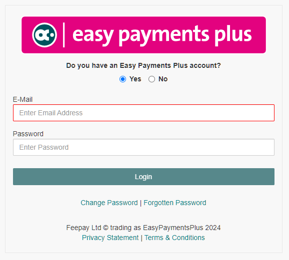 Easy Payment Plus User Guide - Greystones Sailing Club